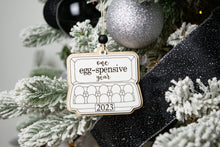 Load image into Gallery viewer, One Eggspensive Year Ornament - Funny 2023 Christmas Ornaments