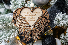 Load image into Gallery viewer, 3D Wooden Personalized Memorial Ornament - Sympathy gift for Loss of Family