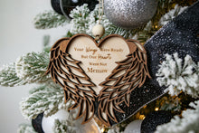Load image into Gallery viewer, 3D Wooden Personalized Memorial Ornament - Sympathy gift for Loss of Family
