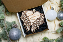 Load image into Gallery viewer, 3D Wooden Personalized Memorial Ornament - Sympathy gift for Loss of Family