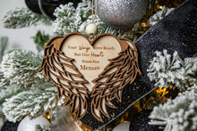 Load image into Gallery viewer, 3D Wooden Personalized Memorial Ornament - Sympathy gift for Loss of Family