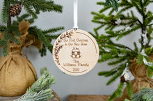 Load image into Gallery viewer, Our First Christmas in Our New Home Ornament - Family Housewarming Gift - Cottage Style