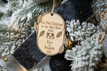 Load image into Gallery viewer, Our First Christmas in Our New Home Ornament - Cute Leaf and Twig Housewarming Ornament