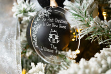 Load image into Gallery viewer, Acrylic Our First Christmas in Our New Home Ornament - Cottage Style