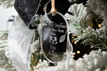 Load image into Gallery viewer, Acrylic Personalized Our First Christmas in Our New Home Ornament - Leaf and Twig Shaped