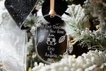 Load image into Gallery viewer, Acrylic Personalized Our First Christmas in Our New Home Ornament - Leaf and Twig Shaped