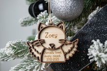 Load image into Gallery viewer, Handmade Personalized Cat Memorial Ornament - Pet Bereavement Gift