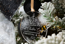 Load image into Gallery viewer, First Christmas Engaged Ornament - Boho Christmas Ornament