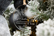 Load image into Gallery viewer, First Christmas Engaged Ornament - Boho Christmas Ornament