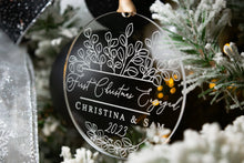 Load image into Gallery viewer, First Christmas Engaged Ornament - Boho Christmas Ornament