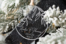 Load image into Gallery viewer, Acrylic Willow Branch Personalized Name Engaged Ornament