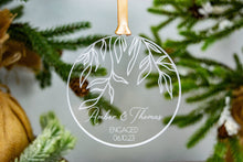 Load image into Gallery viewer, Acrylic Willow Branch Personalized Name Engaged Ornament
