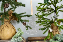 Load image into Gallery viewer, Acrylic Personalized Merry and Married Christmas Ornament with Names and Wedding Date
