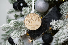 Load image into Gallery viewer, Wood Willow Branch Married Ornament with Names and Wedding Date