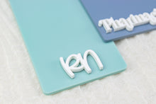 Load image into Gallery viewer, Custom Acrylic Badge Buddy, 3D Personalized Badge Holder, Gift for Nurse, ID Holder, Many Color Options!
