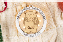 Load image into Gallery viewer, Bear Baby&#39;s First Christmas Ornament, Personalized Name Ornament for Kids, Options for Babies or Kids
