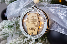 Load image into Gallery viewer, Bear Baby&#39;s First Christmas Ornament, Personalized Name Ornament for Kids, Options for Babies or Kids
