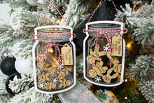 Load image into Gallery viewer, Personalized Gingerbread Shaker Family Christmas Ornament
