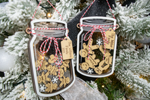 Load image into Gallery viewer, Personalized Gingerbread Shaker Family Christmas Ornament
