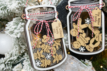 Load image into Gallery viewer, Personalized Gingerbread Shaker Family Christmas Ornament
