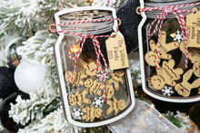 Load image into Gallery viewer, Personalized Gingerbread Shaker Family Christmas Ornament
