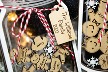 Load image into Gallery viewer, Personalized Gingerbread Shaker Family Christmas Ornament
