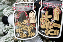 Load image into Gallery viewer, Personalized Gingerbread Shaker Family Christmas Ornament
