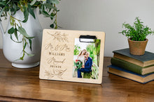 Load image into Gallery viewer, Mr and Mrs Last Name Willow Leaf Wedding Picture Frame
