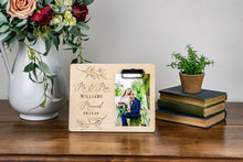 Load image into Gallery viewer, Mr and Mrs Last Name Willow Leaf Wedding Picture Frame
