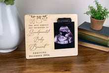 Load image into Gallery viewer, The Best Parents Become Grandparents Baby Pregnancy Announcement Ultrasound Picture Frame
