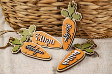 Load image into Gallery viewer, Carrot Name Easter Basket Tag
