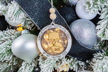 Load image into Gallery viewer, Personalized Fox Baby&#39;s First Christmas Ornament, Custom Name Ornament for Kids, Options for Kids and Babies
