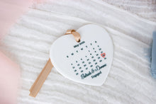 Load image into Gallery viewer, Personalized Engagement Calendar Ornament, Gift for Newly Engaged Couples
