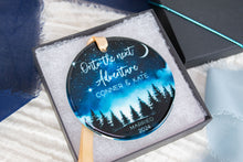 Load image into Gallery viewer, Night Sky Onto the Next Adventure Married Ornament, Outdoorsy Couple Wedding Gift
