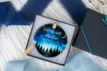 Load image into Gallery viewer, Night Sky Onto the Next Adventure Married Ornament, Outdoorsy Couple Wedding Gift
