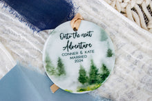 Load image into Gallery viewer, Onto the Next Adventure Married Ornament, Mountain Ornament Gift for Ourdoorsy Couples
