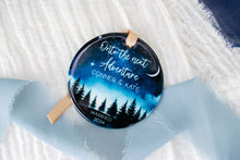 Load image into Gallery viewer, Night Sky Onto the Next Adventure Married Ornament, Outdoorsy Couple Wedding Gift
