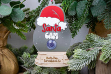 Load image into Gallery viewer, Snow Globe Santa Cam Ornament, Christmas Cam Magnet, Fun Ornament for Kids
