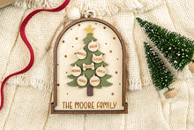 Load image into Gallery viewer, Personalized Family Christmas Tree Ornament, Custom Gift for Family or Grandparents
