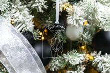 Load image into Gallery viewer, Clear Bumps First Christmas Pregnancy Announcement, Gift for Expecting Parents,  Baby Announcement Ornament
