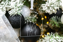 Load image into Gallery viewer, Clear Bumps First Christmas Pregnancy Announcement, Gift for Expecting Parents,  Baby Announcement Ornament
