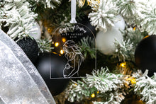 Load image into Gallery viewer, Clear Acrylic Baby Bumps First Christmas Pregnancy Announcement Ornament, Gift for Expecting Parents, Christmas Baby Announcement
