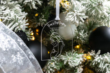 Load image into Gallery viewer, Clear Acrylic Baby Bumps First Christmas Pregnancy Announcement Ornament, Gift for Expecting Parents, Christmas Baby Announcement
