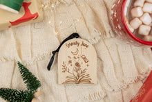 Load image into Gallery viewer, Wood Name Bookish Ornament, Personalized Gift for Book Lover
