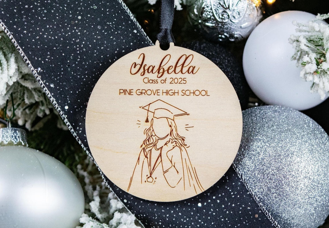 Personalized Graduation Ornament, Graduation Gifts for Her, College or High school Graduation Gift