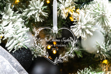 Load image into Gallery viewer, Acrylic Leafy Heart First Christmas Together Ornament, Gift for Girlfriend
