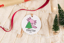 Load image into Gallery viewer, Personalized Name Axolotl Ornament, Axolotl Lover Gift
