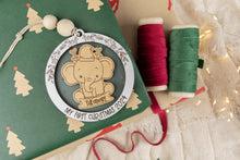 Load image into Gallery viewer, Elephant Baby&#39;s First Christmas Ornament, Custom Name Ornament for Kids, Made For Kids or Babies
