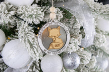 Load image into Gallery viewer, Personalized Fox Baby&#39;s First Christmas Ornament, Custom Name Ornament for Kids, Options for Kids and Babies
