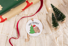 Load image into Gallery viewer, Capy Holidays Capybara Christmas Ornament, Capybara Lover Gift
